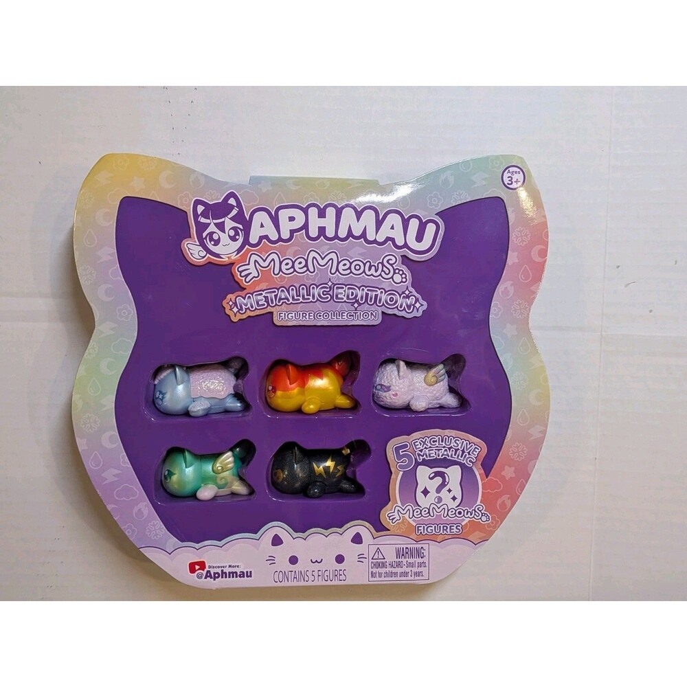 Aphmau MeeMeows Multi-Pack - Metallic Edition - 5 Exclusive Metallic Figures NEW